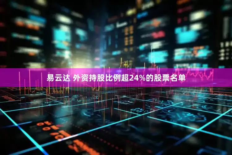 易云达 外资持股比例超24%的股票名单