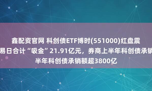 鑫配资官网 科创债ETF博时(551000)红盘震荡,近5个交易日合计“吸金”21.91亿元,券商上半年科创债承销额超3800亿