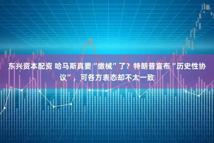 东兴资本配资 哈马斯真要“缴械”了？特朗普宣布“历史性协议”，可各方表态却不太一致